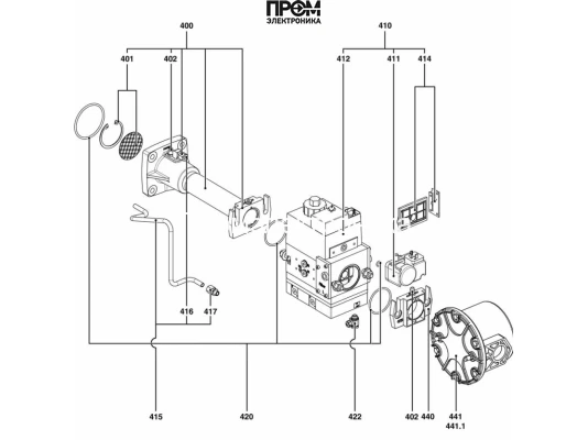Газовая рампа Elco d311