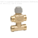 V5833C1041 3-х ходовой линейный клапан с байпасом, PN16, 3/4", Kvs 2.5, 2…120 °C, 6.5мм