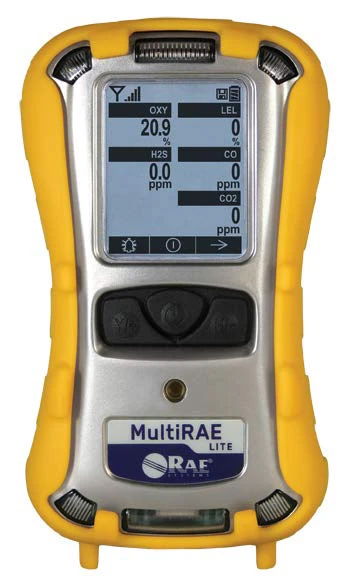 Портативный многогазовый монитор RAE Systems MultiRAE Lite (CO2 / LEL / H2S / O2 / Li-ion / без беспроводной связи) - MAB6-B8C101E-020