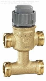 VSOF-415-1.0 3-х ход. лин-й клапан с байпасом, PN16, пл. упл., 1/2" (DN15), Kvs 0.10, 2.5мм, 2…120 °
