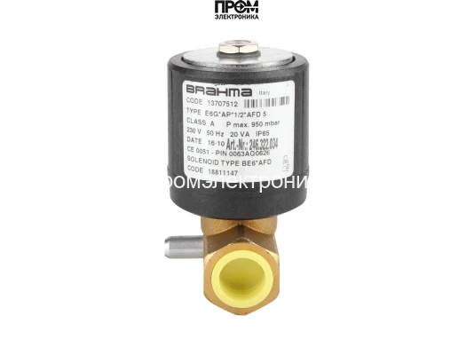 Газовый электромагнитный клапан Brahma E6G*AP*1/2*AFD5 13707512